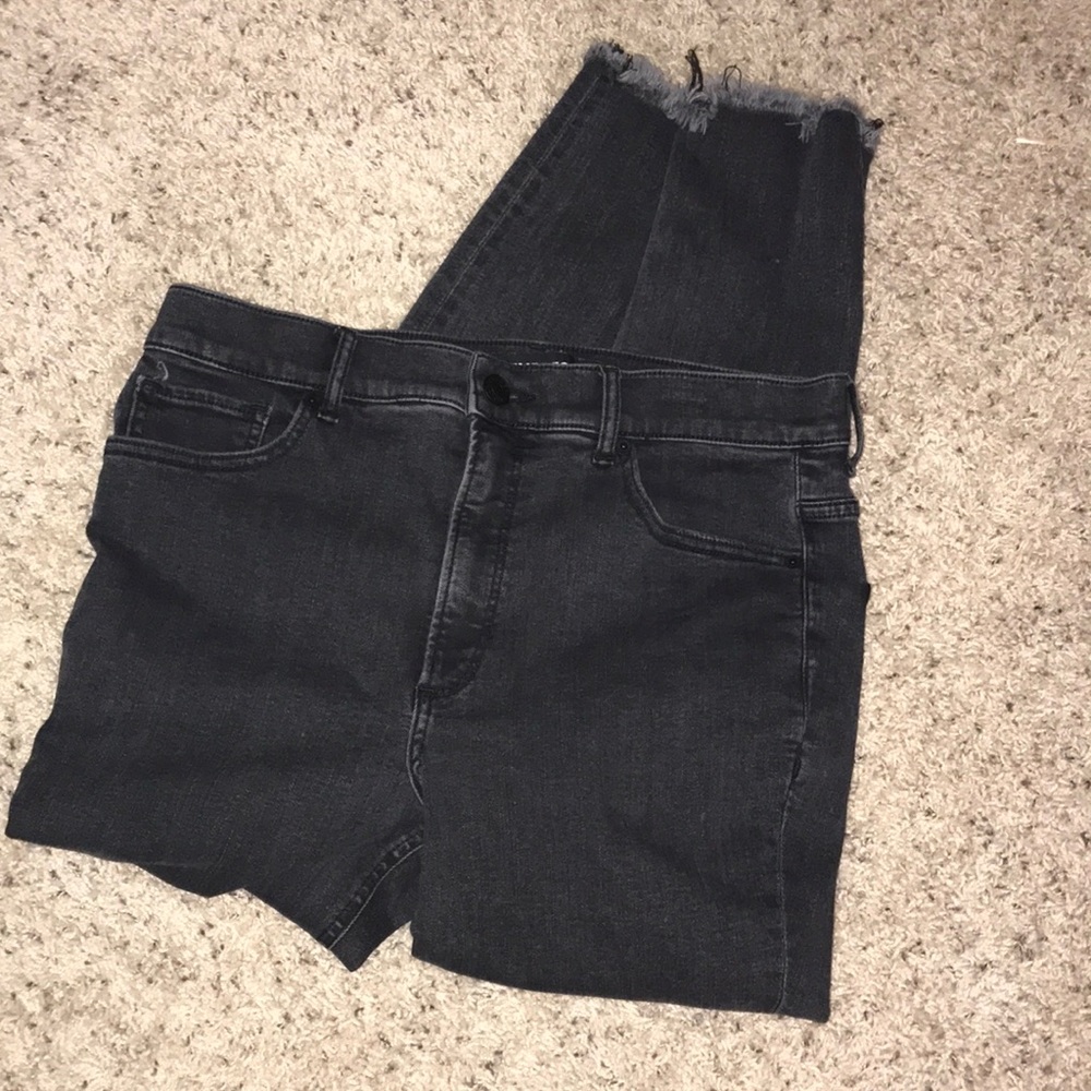 Super High-Rise Black Jeans